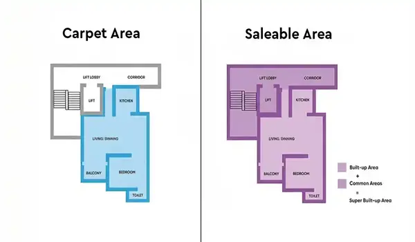 Featured Image of Saleable Area vs RERA Carpet Area: What Prestige Park Lane Buyers Should Know